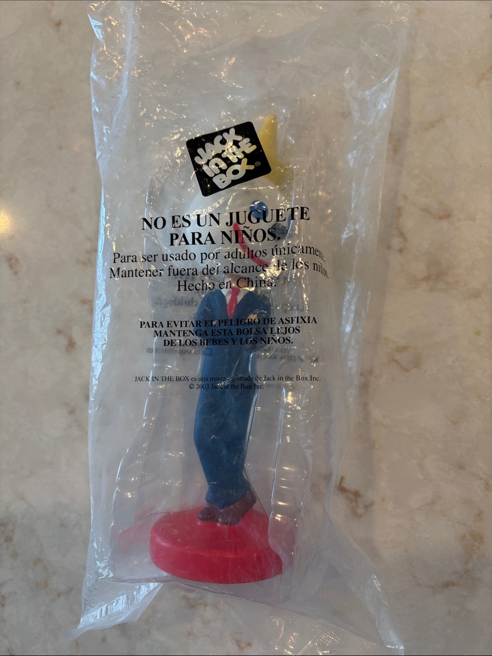 Vintage 2003 Jack in the Box Bobblehead NWT